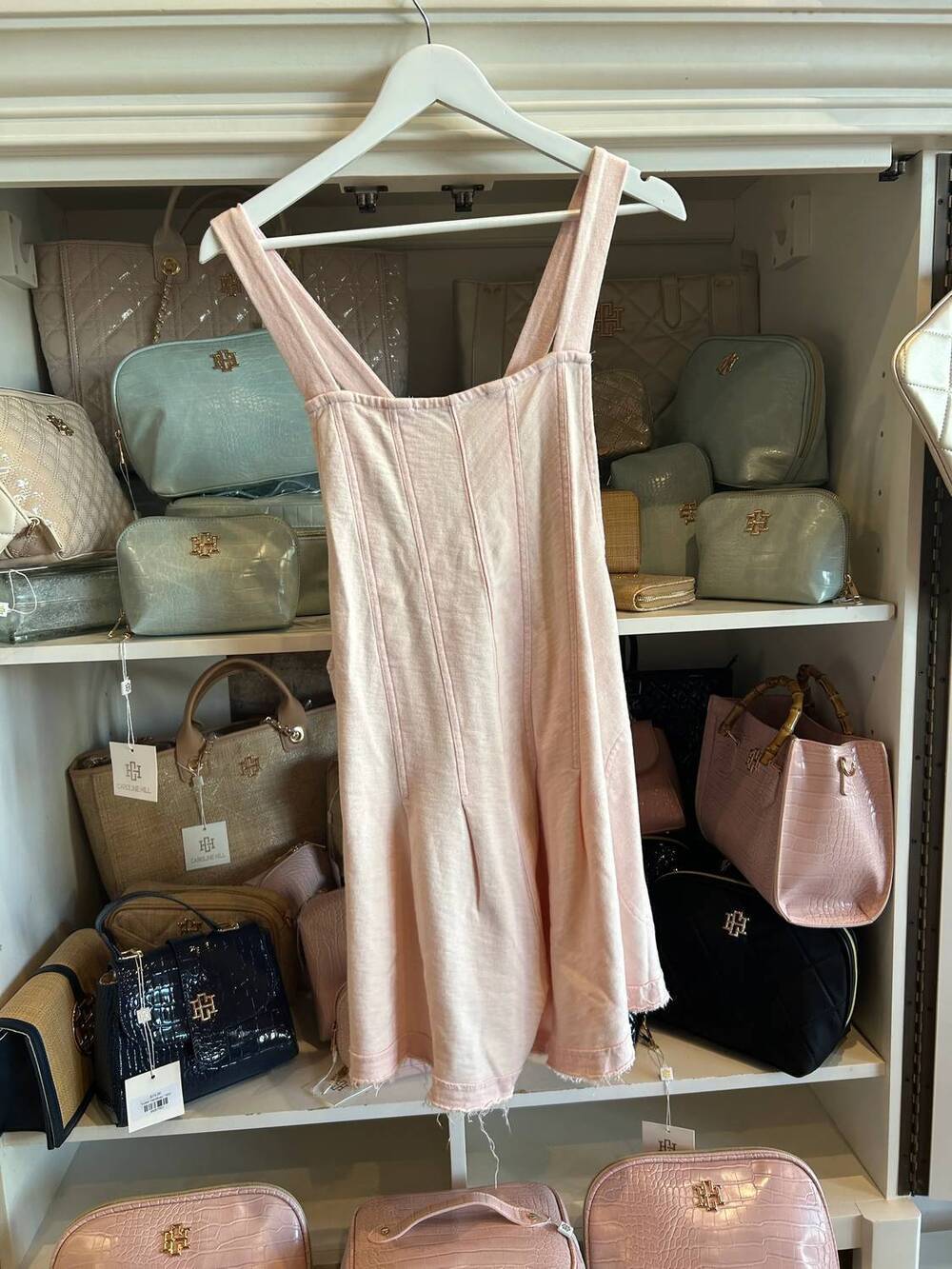 NEW SIMPLY SOUTHERN women's wash romper in rose